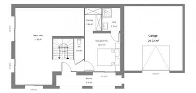 Terrain et maison à Montévrain en Seine-et-Marne (77) de 490 m² à vendre au prix de 539506€ - 3