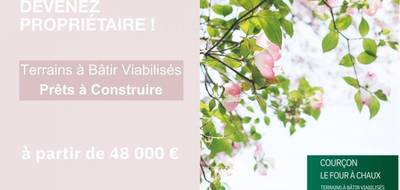 Terrain à Courçon en Charente-Maritime (17) de 367 m² à vendre au prix de 60500€ - 1