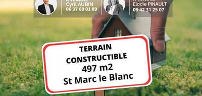 Terrain à Saint-Marc-le-Blanc en Ille-et-Vilaine (35) de 497 m² à vendre au prix de 37722€ - 1