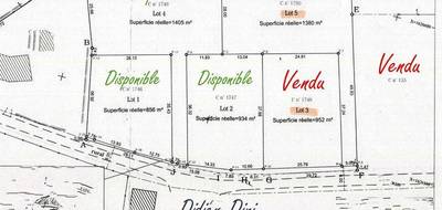 Terrain à Reuilly en Indre (36) de 934 m² à vendre au prix de 24500€ - 1