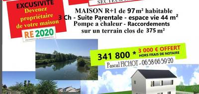 Terrain et maison à Mareuil-lès-Meaux en Seine-et-Marne (77) de 375 m² à vendre au prix de 341800€ - 1