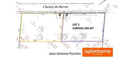 Terrain à Saint-Lys en Haute-Garonne (31) de 895 m² à vendre au prix de 140000€ - 1