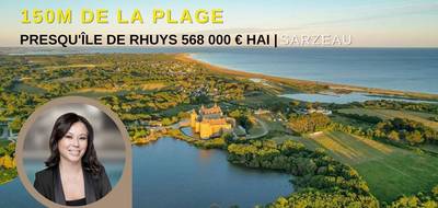 Terrain à Sarzeau en Morbihan (56) de 1287 m² à vendre au prix de 568000€ - 1