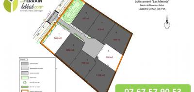 Terrain à Fussy en Cher (18) de 740 m² à vendre au prix de 64000€ - 1