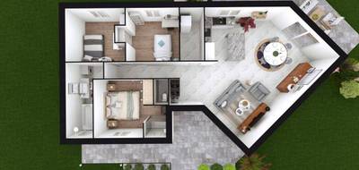Terrain et maison à Crépy-en-Valois en Oise (60) de 580 m² à vendre au prix de 233600€ - 2