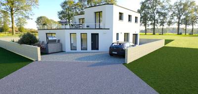 Terrain et maison à Montévrain en Seine-et-Marne (77) de 285 m² à vendre au prix de 529060€ - 1