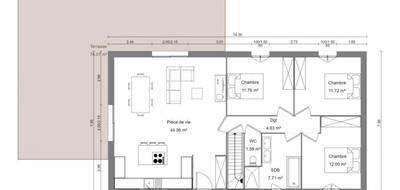 Terrain et maison à Aubeterre en Aube (10) de 95 m² à vendre au prix de 209000€ - 3