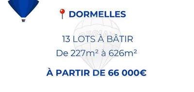 Terrain à Dormelles en Seine-et-Marne (77) de 519 m² à vendre au prix de 83000€ - 1