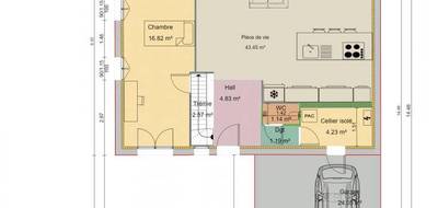 Terrain et maison à Gargenville en Yvelines (78) de 1036 m² à vendre au prix de 481685€ - 4