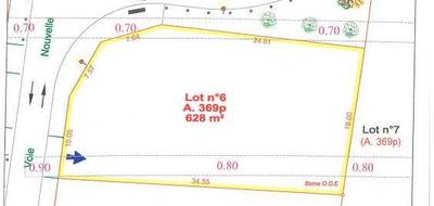 Terrain à Pernes en Pas-de-Calais (62) de 628 m² à vendre au prix de 58400€ - 2