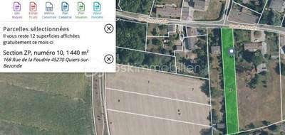 Terrain à Quiers-sur-Bézonde en Loiret (45) de 1440 m² à vendre au prix de 19000€ - 2