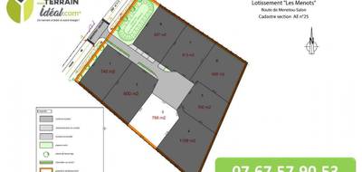 Terrain à Fussy en Cher (18) de 766 m² à vendre au prix de 64000€ - 1