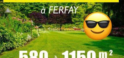 Terrain à Ferfay en Pas-de-Calais (62) de 580 m² à vendre au prix de 44000€ - 1