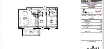 Appartement à Ebersheim en Bas-Rhin (67) de 65 m² à vendre au prix de 218060€ - 2