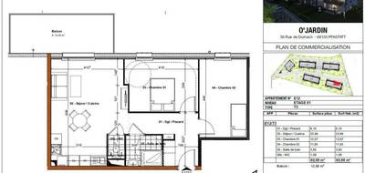 Appartement à Pfastatt en Haut-Rhin (68) de 61 m² à vendre au prix de 182400€ - 1