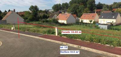 Terrain à Noyon en Oise (60) de 513 m² à vendre au prix de 50000€ - 1