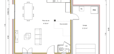 Terrain et maison à Belleville-en-Beaujolais en Rhône (69) de 85 m² à vendre au prix de 264700€ - 1