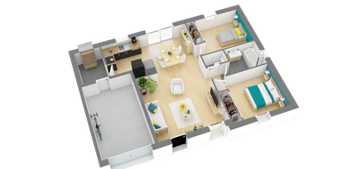 Terrain et maison à Marigny-les-Usages en Loiret (45) de 709 m² à vendre au prix de 225282€ - 3