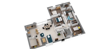 Terrain et maison à ST REMY EN MAUGES en Maine-et-Loire (49) de 418 m² à vendre au prix de 146885€ - 3