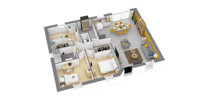 Terrain et maison à Arsac en Gironde (33) de 603 m² à vendre au prix de 343497€ - 3