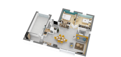 Terrain et maison à PELLOUAILLES LES VIGNES en Maine-et-Loire (49) de 402 m² à vendre au prix de 205693€ - 3