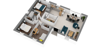 Terrain et maison à Vallet en Loire-Atlantique (44) de 506 m² à vendre au prix de 230837€ - 3