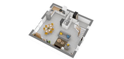 Terrain et maison à Semoy en Loiret (45) de 391 m² à vendre au prix de 213119€ - 3