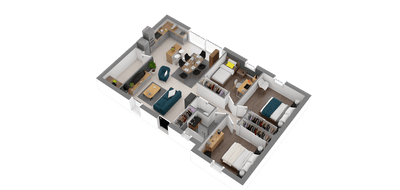 Terrain et maison à Aureilhan en Landes (40) de 462 m² à vendre au prix de 228666€ - 3