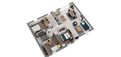 Terrain et maison à Saran en Loiret (45) de 435 m² à vendre au prix de 224531€ - 3