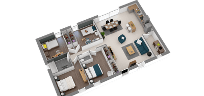 Terrain et maison à Hinx en Landes (40) de 600 m² à vendre au prix de 219175€ - 3