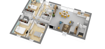 Terrain et maison à Étampes en Essonne (91) de 383 m² à vendre au prix de 227338€ - 3