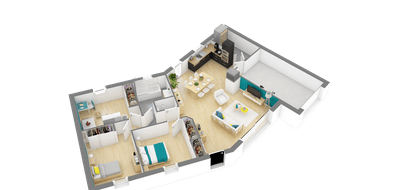 Terrain et maison à Sanguinet en Landes (40) de 809 m² à vendre au prix de 371913€ - 3
