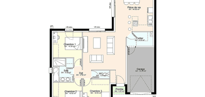 Terrain et maison à Niort en Deux-Sèvres (79) de 673 m² à vendre au prix de 241139€ - 3