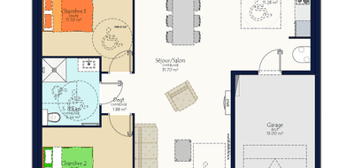 Terrain et maison à La Chaize-Giraud en Vendée (85) de 369 m² à vendre au prix de 211292€ - 3