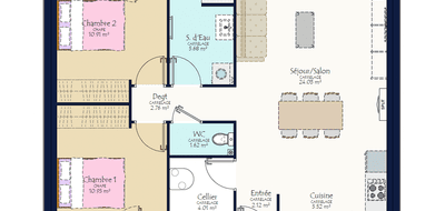 Terrain et maison à Sainte-Hermine en Vendée (85) de 696 m² à vendre au prix de 155241€ - 3