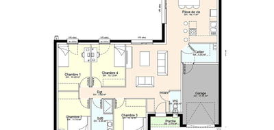 Terrain et maison à Thouars en Deux-Sèvres (79) de 695 m² à vendre au prix de 216403€ - 3