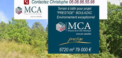 Terrain à Boulazac Isle Manoire en Dordogne (24) de 6720 m² à vendre au prix de 79000€