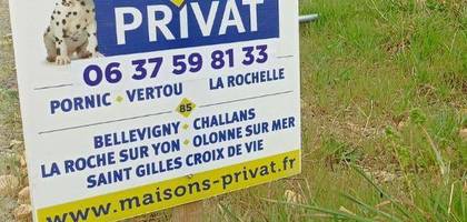Terrain à Saint-Jean-de-Beugné en Vendée (85) de 544 m² à vendre au prix de 23936€
