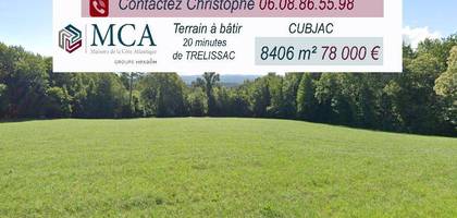 Terrain à Trélissac en Dordogne (24) de 8406 m² à vendre au prix de 78000€