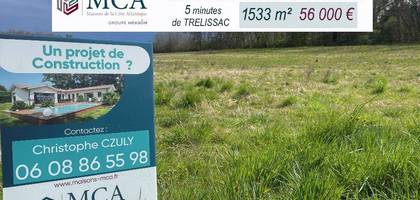 Terrain à Périgueux en Dordogne (24) de 1533 m² à vendre au prix de 56000€