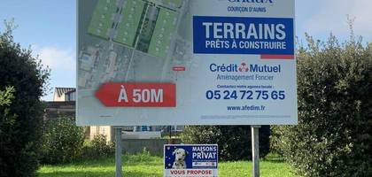 Terrain à Courçon en Charente-Maritime (17) de 367 m² à vendre au prix de 59000€