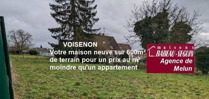 Terrain à Voisenon en Seine-et-Marne (77) de 607 m² à vendre au prix de 140000€