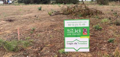 Terrain à La Garnache en Vendée (85) de 356 m² à vendre au prix de 53500€