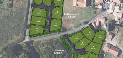 Terrain à Rivière-Saas-et-Gourby en Landes (40) de 667 m² à vendre au prix de 102000€