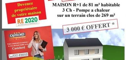 Terrain et maison à Dampmart en Seine-et-Marne (77) de 270 m² à vendre au prix de 327500€