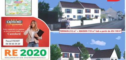 Terrain et maison à Coupvray en Seine-et-Marne (77) de 212 m² à vendre au prix de 454100€