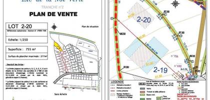 Terrain à Ploërmel en Morbihan (56) de 755 m² à vendre au prix de 56625€
