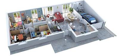 Terrain et maison à Gillonnay en Isère (38) de 863 m² à vendre au prix de 570800€ - 2