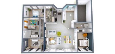 Terrain et maison à Castets et Castillon en Gironde (33) de 84 m² à vendre au prix de 229800€ - 3