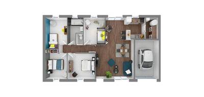 Terrain et maison à Amange en Jura (39) de 91 m² à vendre au prix de 234724€ - 4